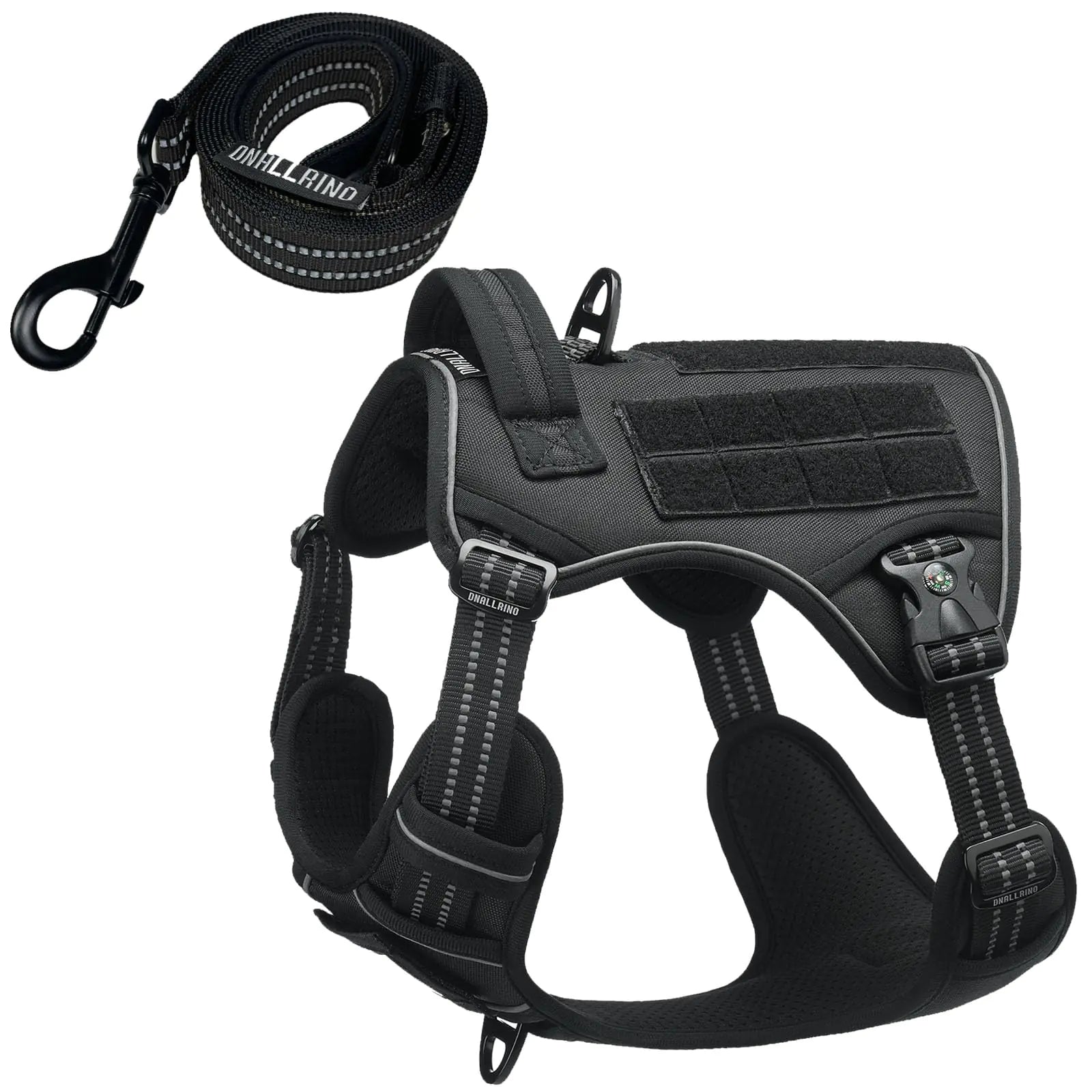 Tactical Dog Harness with Seatbelt Clip